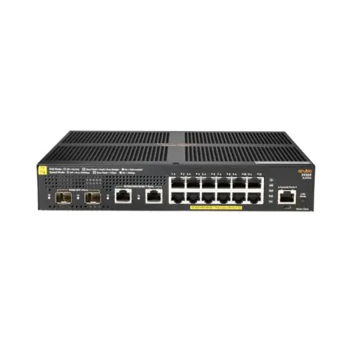 JL693A Aruba 2930F 12 port 1G PoE+ 2G/2SFP+ Switch