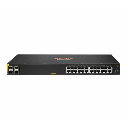 Aruba 6100 24G Class4 PoE 4SFP+ 370W Managed L3 Gigabit Ethernet (10/100/1000) Power over Ethernet (PoE) 1U Black
