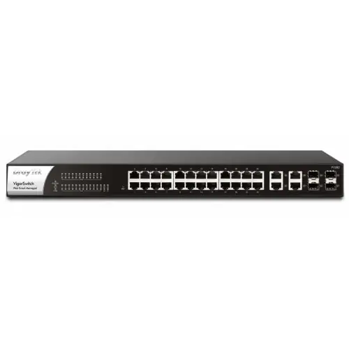 Draytek P1282 Managed Gigabit Ethernet (10/100/1000) Power over Ethernet (PoE) 1U Black
